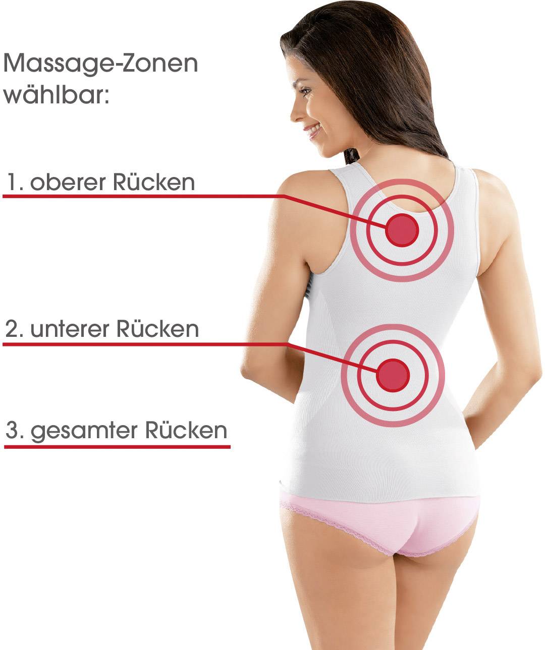 VitalMaxx Massagesitzauflage 18W Schwarz, Lila