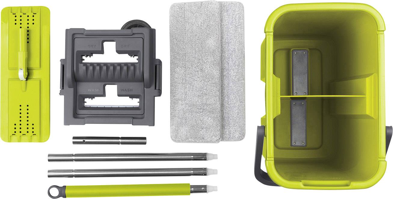 CleanMaxx CLEANmaxx Wischsystem Komfort-Mopp - Grau/Grün 09996 1 St. 09996