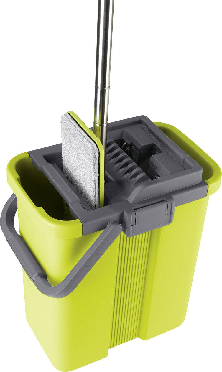 CleanMaxx 09996 Wischsystem Komfort-Mopp - Grau/Grün 09996