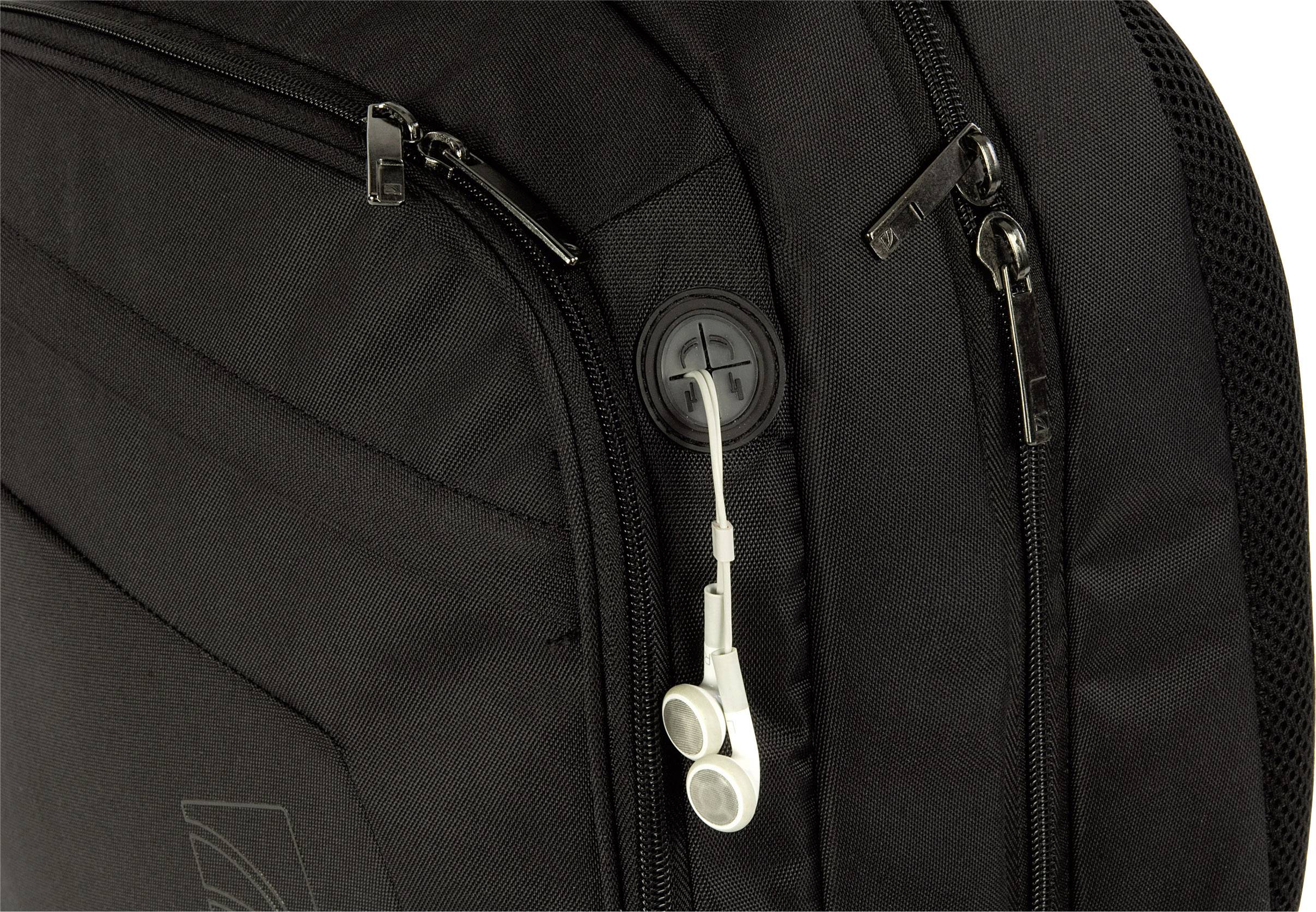 Tucano Notebook Rucksack LATO Passend für maximal: 43,9 cm (17,3") Schwarz