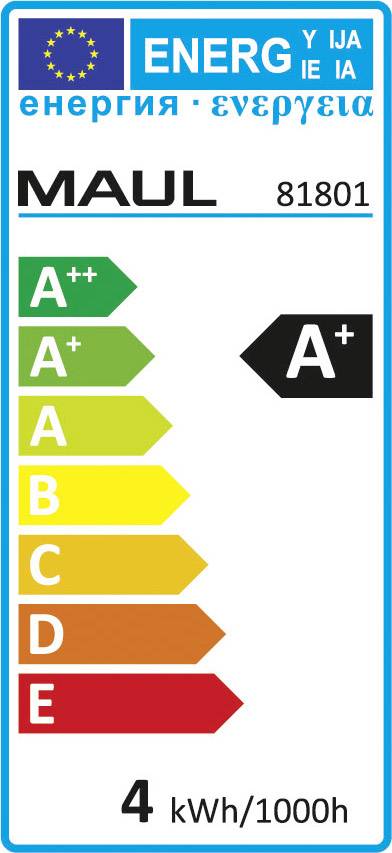 Maul MAULseven 8180190 LED-Schreibtischleuchte 4 W EEK: G (A - G) Schwarz