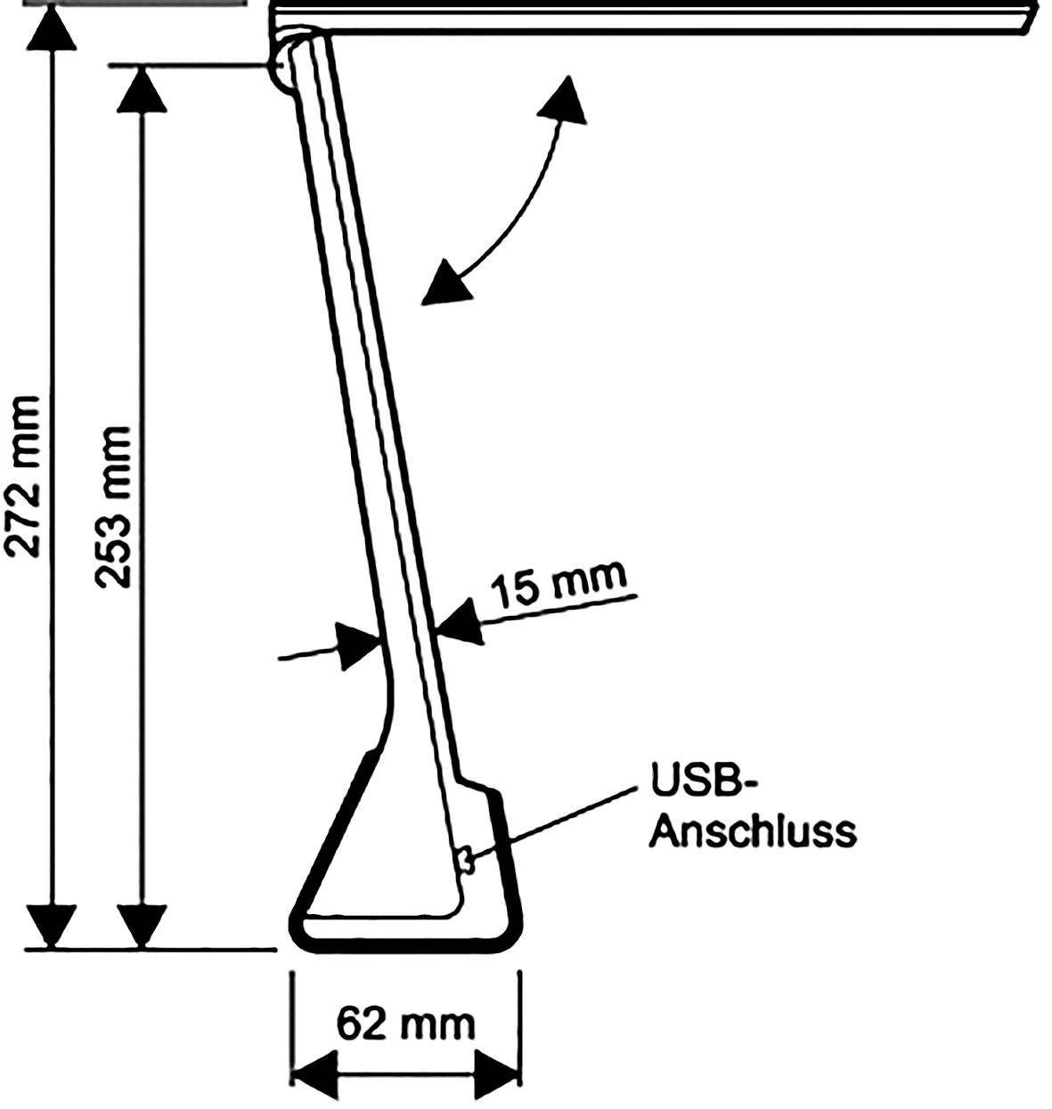 Maul MAULseven 8180190 LED-Schreibtischleuchte 4 W EEK: G (A - G) Schwarz
