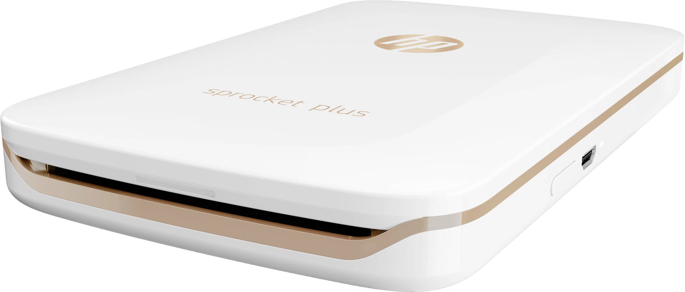 HP Sprocket Plus White Fotodrucker Druck-Auflösung: 313 x 400 dpi Papierformat (max.): 58 x 87mm