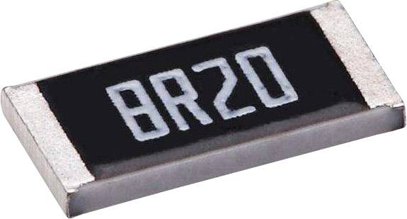'BR20'-Widerstand auf schwarzem rechteckigem Gehäuse, silberne Anschlüsse an beiden Enden.
