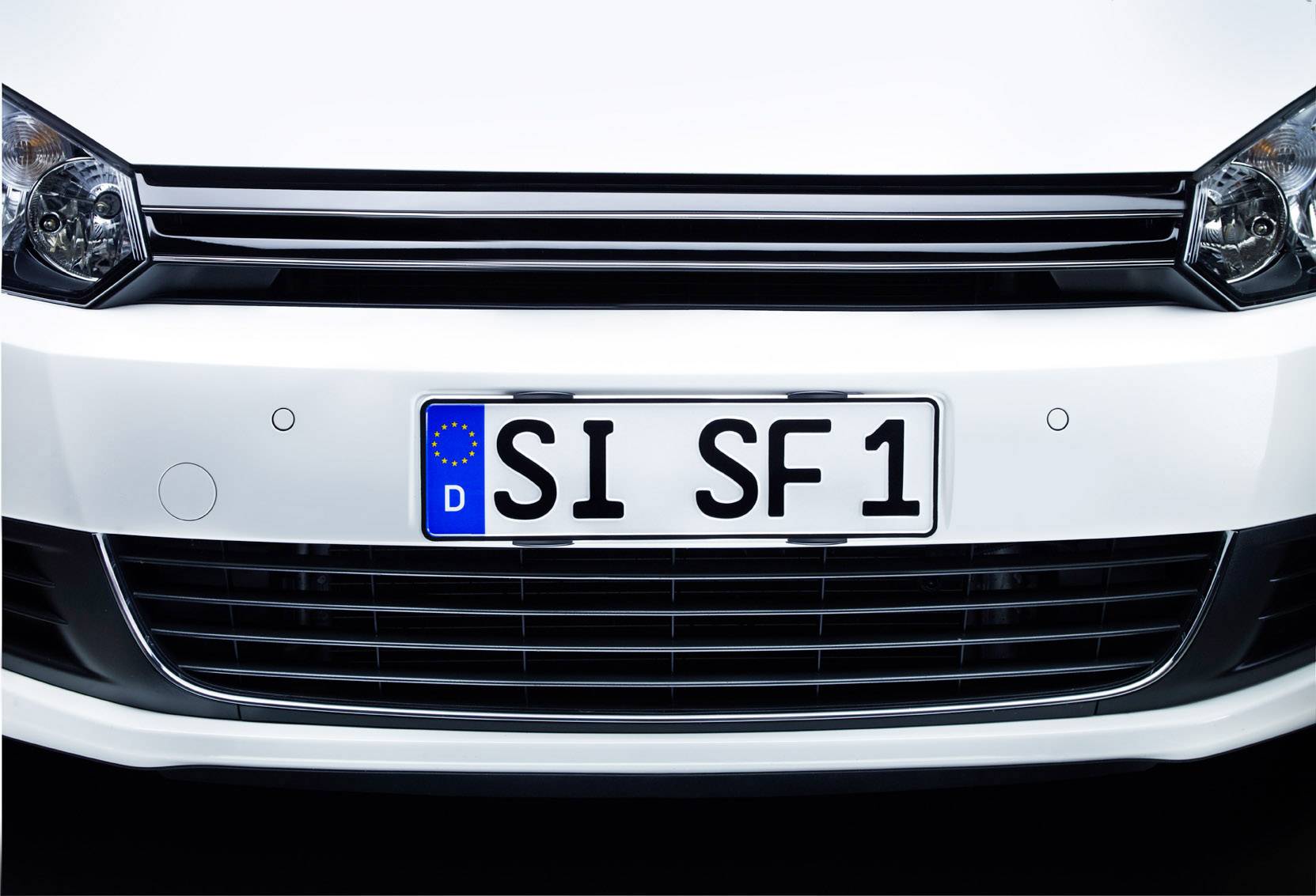 HP Autozubehör Simple-Fix Kunststoff Kennzeichenhalter Schwarz