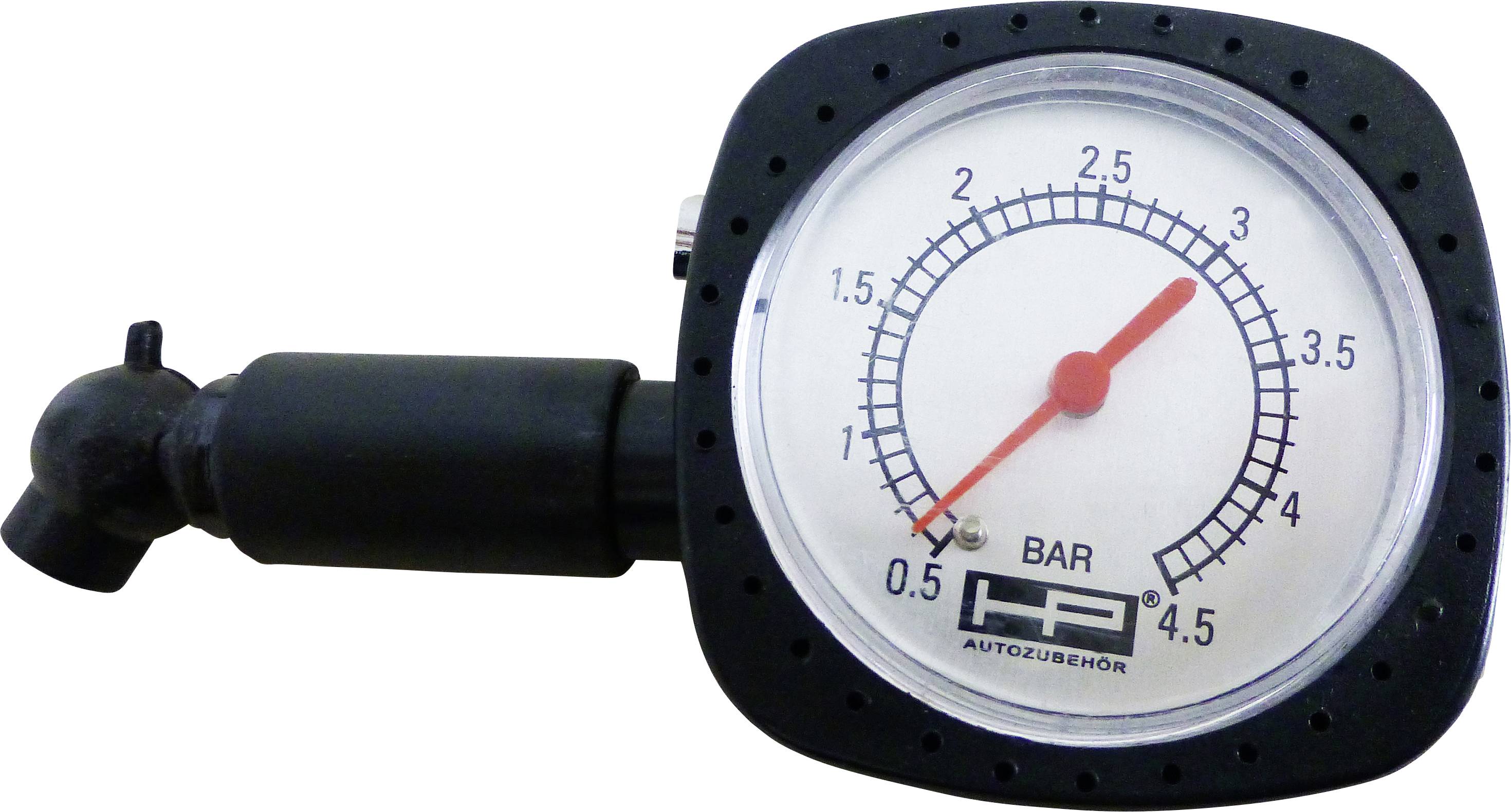 HP Autozubehör 21251 Reifendruckprüfer mechanisch Messbereich Luftdruck 0.5 - 4.5 bar