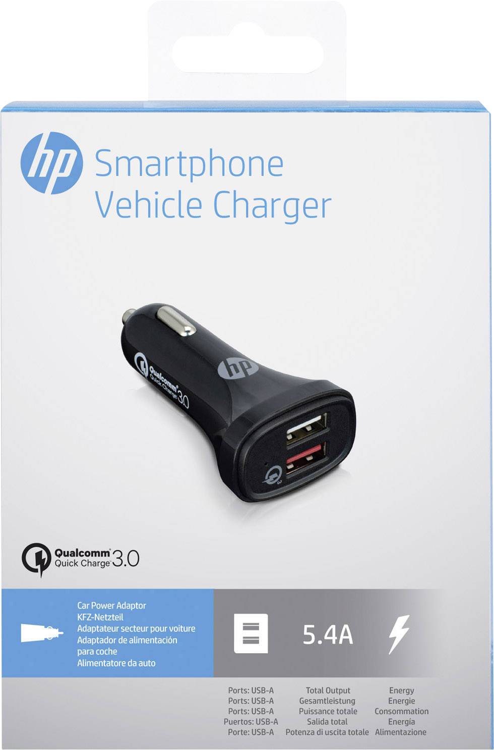 HP USB A KfZ - Ladegerät Belastbarkeit Strom max.=5.4A