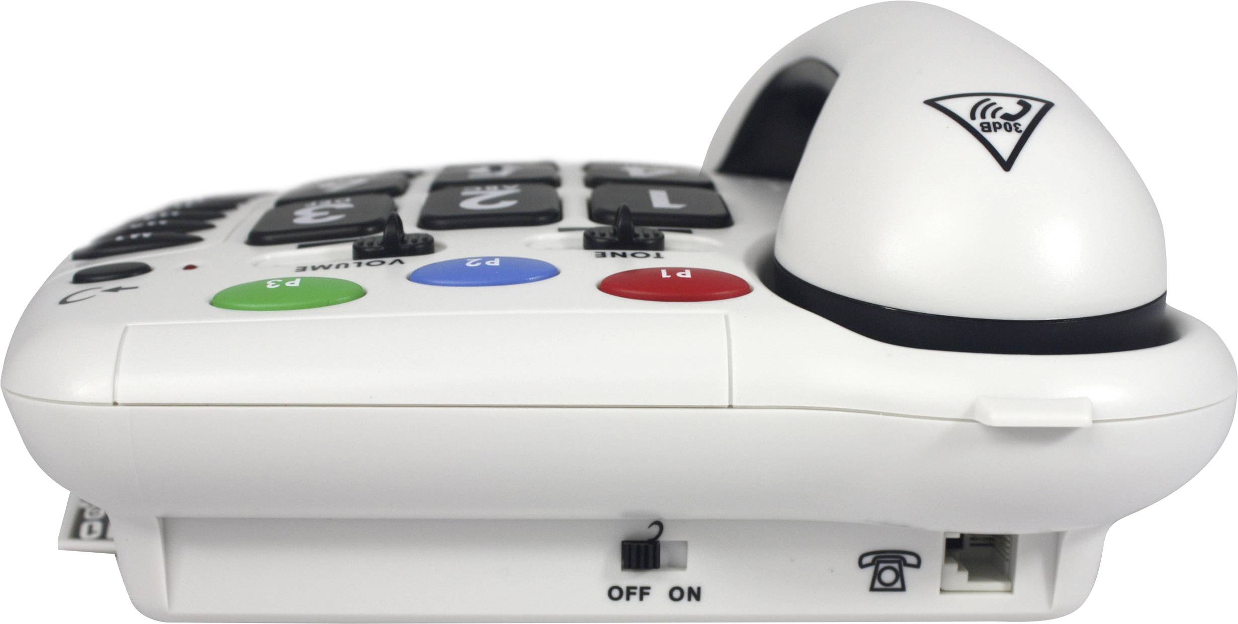 Geemarc CL 100 Schnurgebundenes Seniorentelefon Weiß