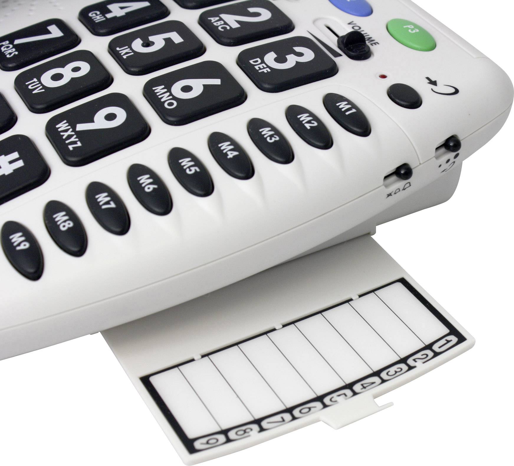 Geemarc CL100 Schnurgebundenes Telefon mit grossen Tasten - 30dB