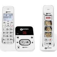 Geemarc PACK Mobility 295 Schnurloses Seniorentelefon Anrufbeantworter, Foto-Tasten Beleuchtetes Display Weiß Geemarc PACK Mobility 295 Schnurloses Seniorentelefon Anrufbeantworter, Foto-Tasten Beleuchtetes Display Weiß