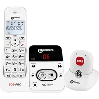 Geemarc AMPLIDECT 295 SOS-Pro Schnurloses Seniorentelefon Anrufbeantworter, inkl. Notrufsender Beleuchtetes Display Weiß Geemarc AMPLIDECT 295 SOS-Pro Schnurloses Seniorentelefon Anrufbeantworter, inkl. Notrufsender Beleuchtetes Display Weiß