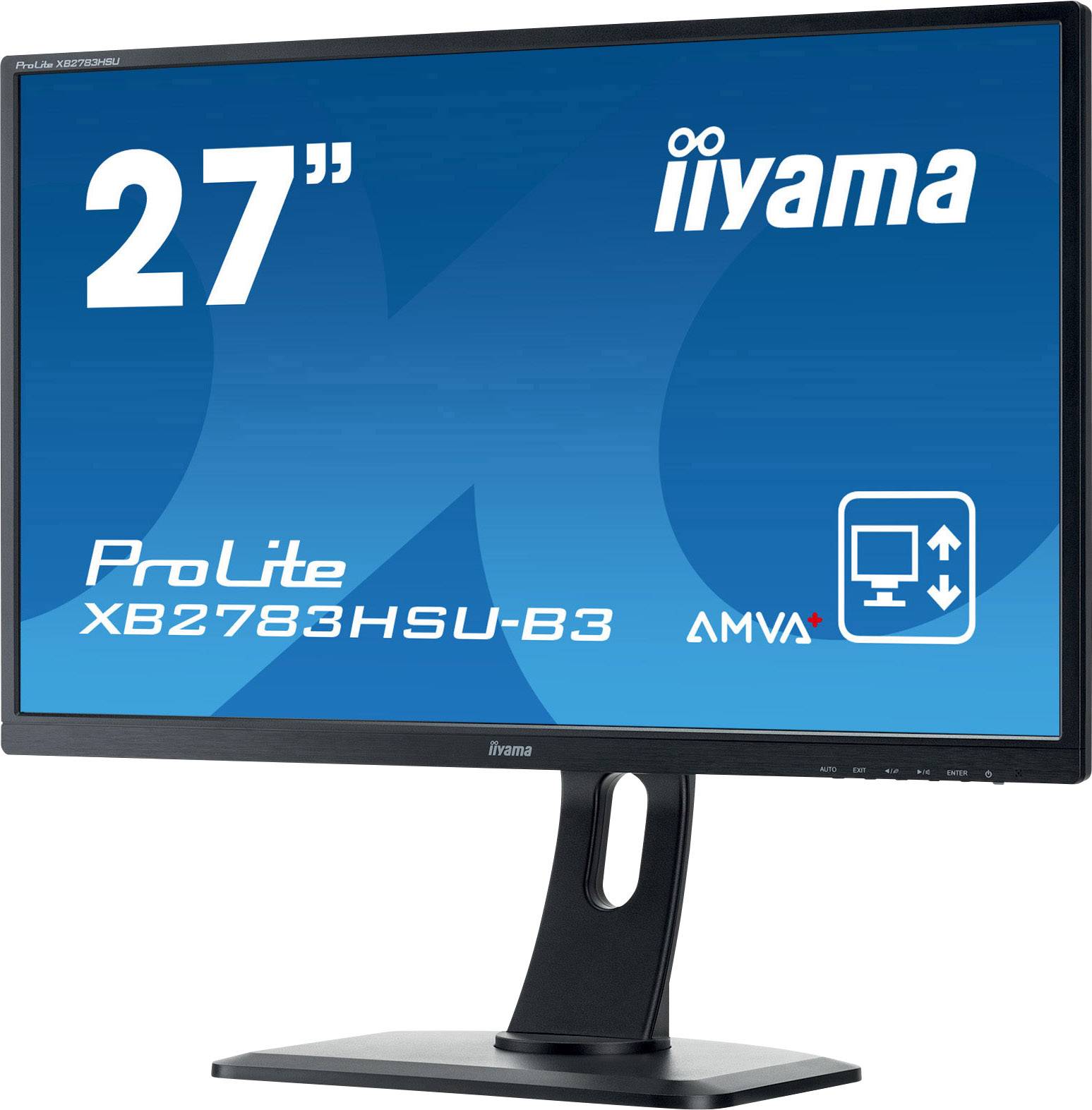 Iiyama ProLite XB2783HSU LED-Monitor 68.6cm (27 Zoll) EEK F (A - G) 1920 x 1080 Pixel Full HD 4 ms HDMI®, DisplayPort, VGA, USB