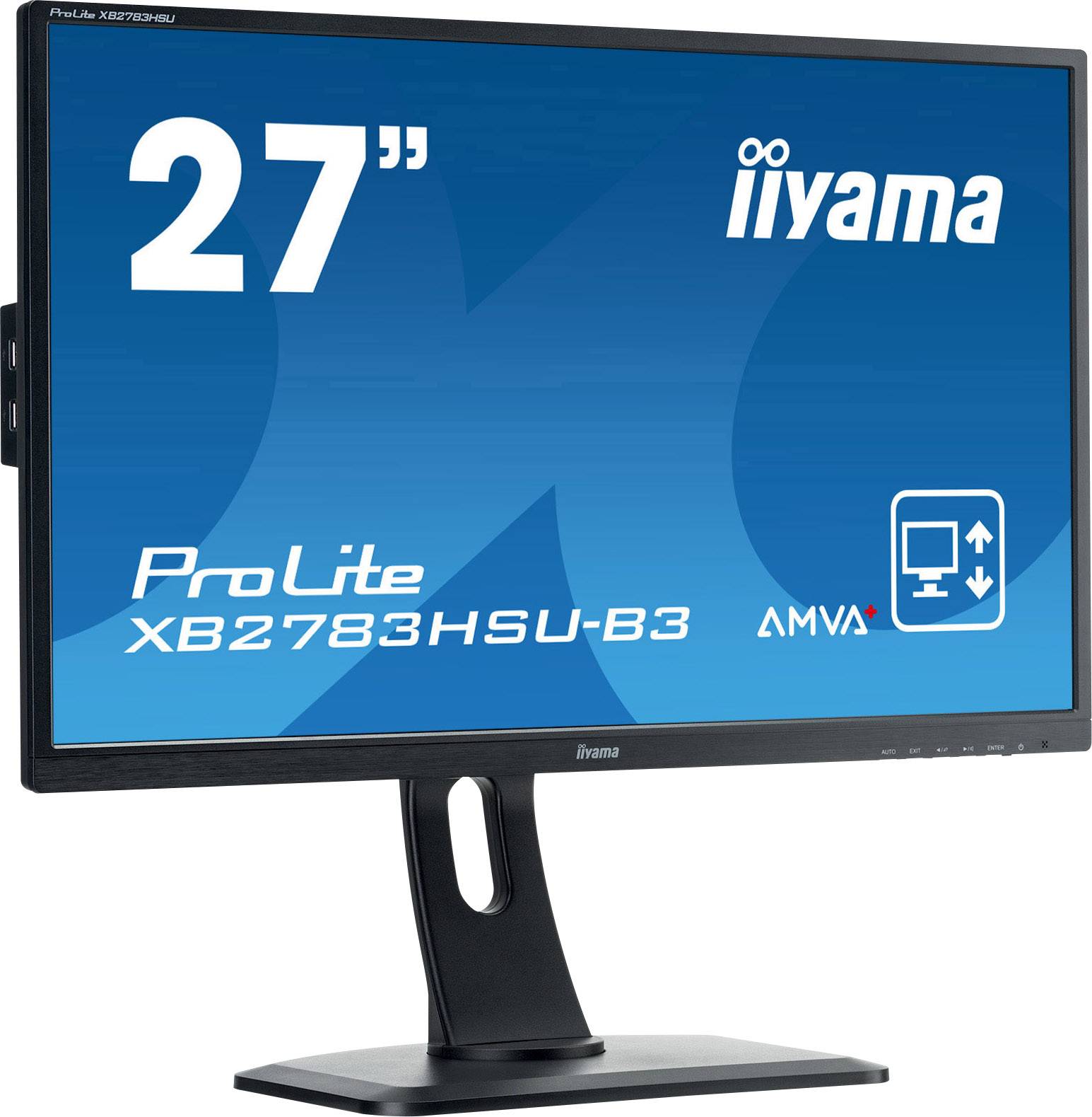 Iiyama ProLite XB2783HSU LED-Monitor 68.6cm (27 Zoll) EEK F (A - G) 1920 x 1080 Pixel Full HD 4 ms HDMI®, DisplayPort, VGA, USB