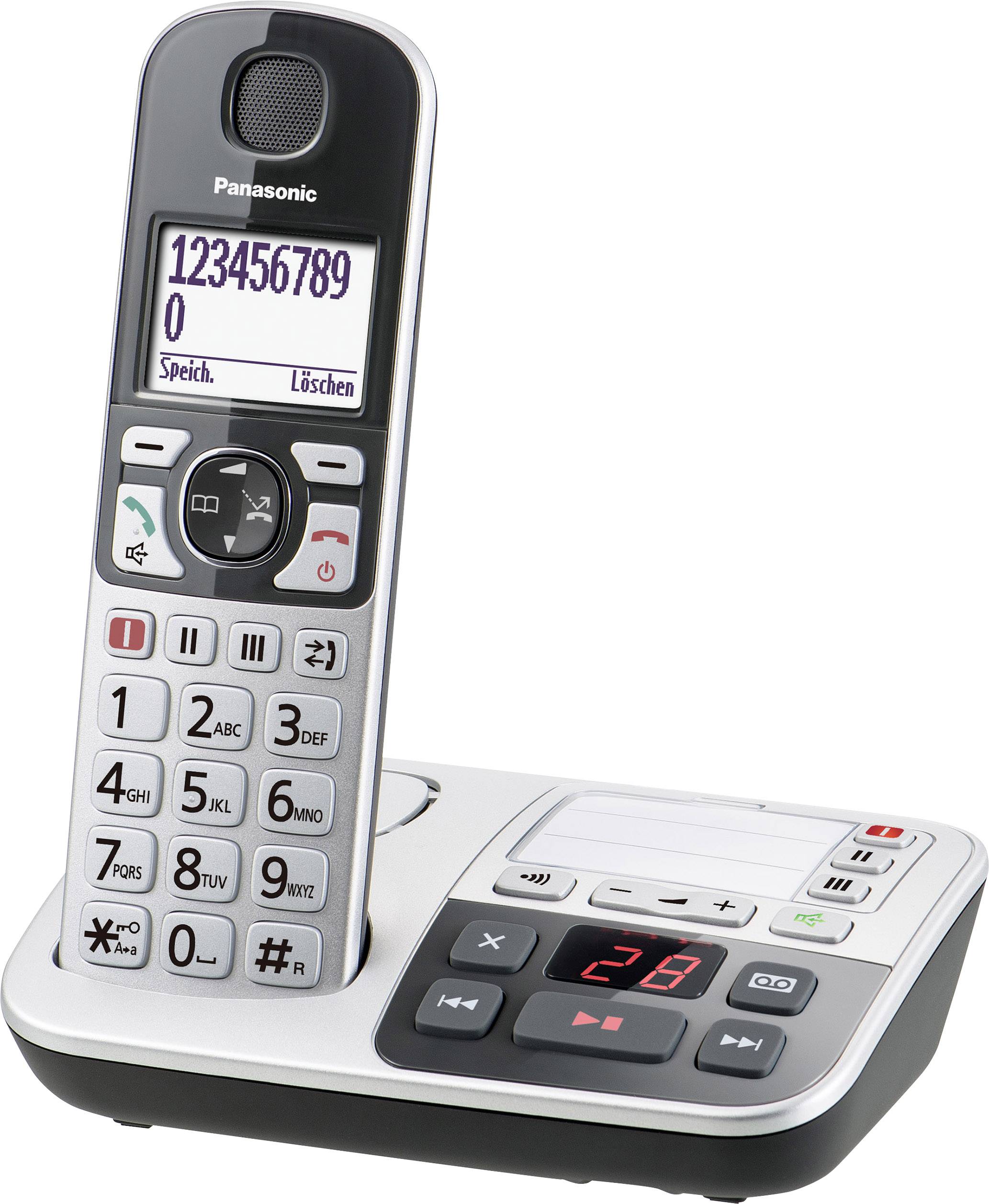 Panasonic KX-TGE520 - Schnurlostelefon - Anrufbeantworter mit Rufnummernanzeige