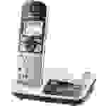 Panasonic KX-TGE520GS Schnurloses Seniorentelefon Anrufbeantworter Beleuchtetes Display Silber-Schwarz