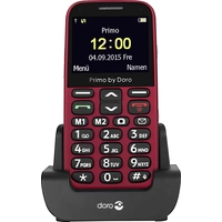 Doro 366 Senioren-Handy mit Ladestation, SOS Taste Rot Doro 366 Senioren-Handy mit Ladestation, SOS Taste Rot