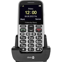 Doro 366 Senioren-Handy mit Ladestation, SOS Taste Silber Doro 366 Senioren-Handy mit Ladestation, SOS Taste Silber