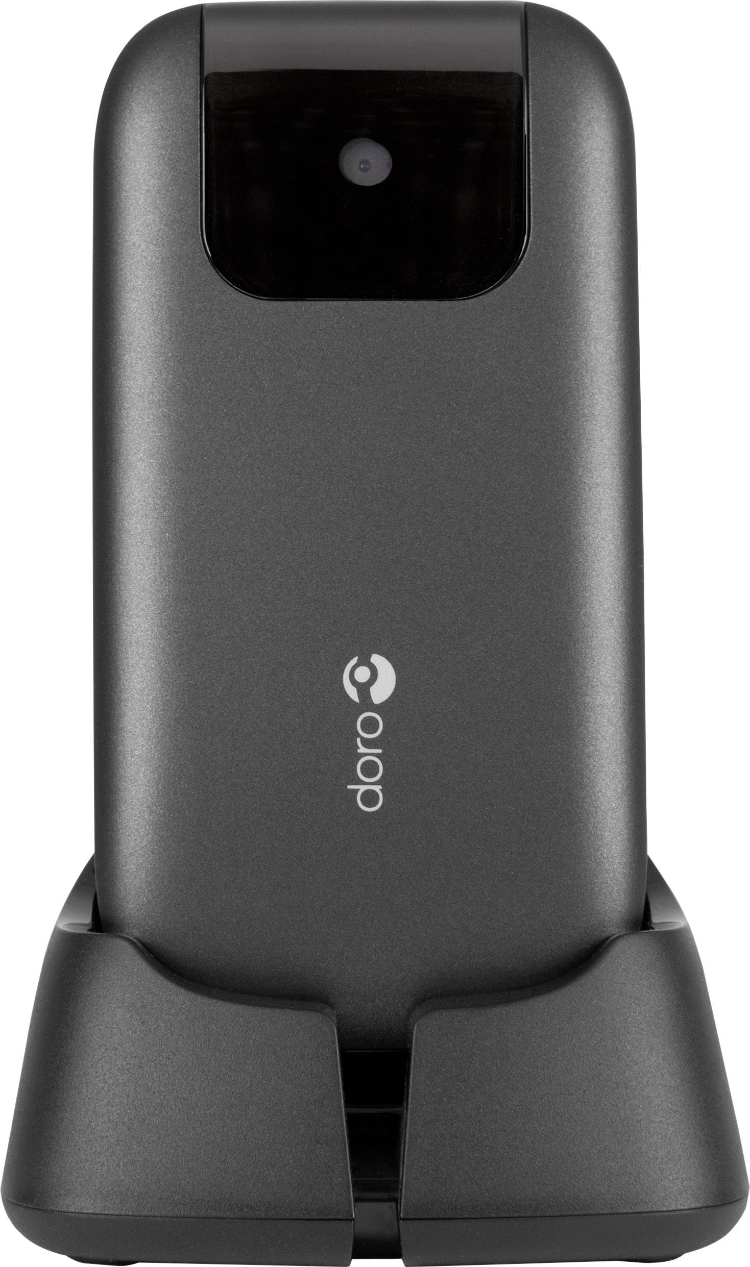 Doro PhoneEasy® 613 Senioren-Klapp-Handy mit Ladestation, SOS Taste Grau, Weiß