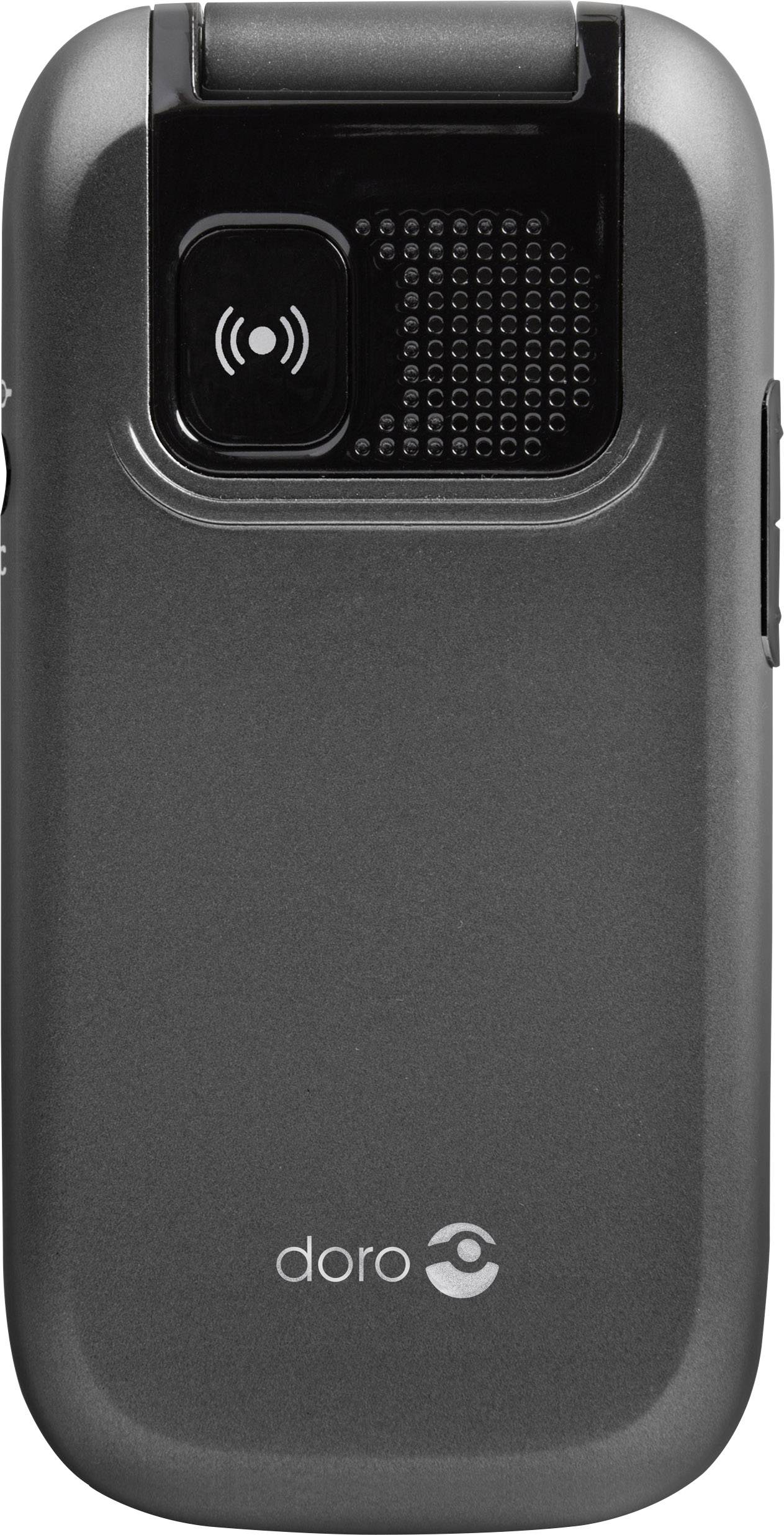 Doro PhoneEasy® 613 Senioren-Klapp-Handy mit Ladestation, SOS Taste Grau, Weiß