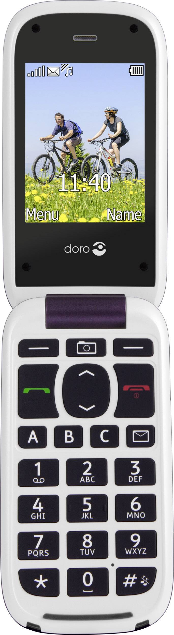 Doro PhoneEasy 613 (aubergine-weiß)