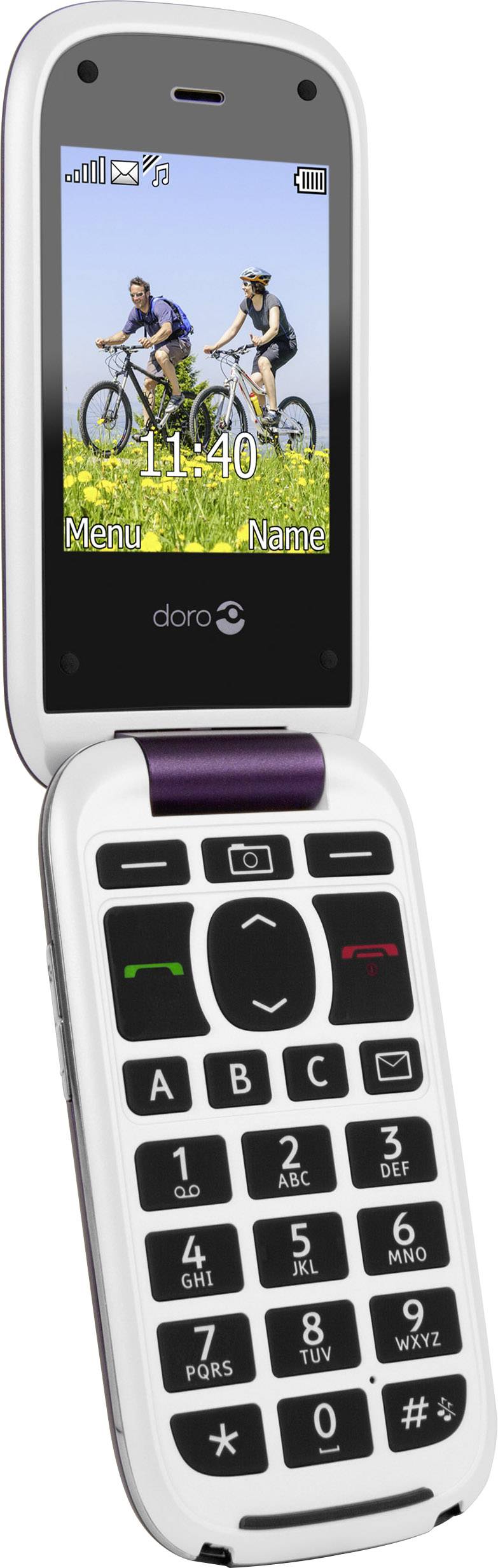 Doro PhoneEasy 613 (aubergine-weiß)