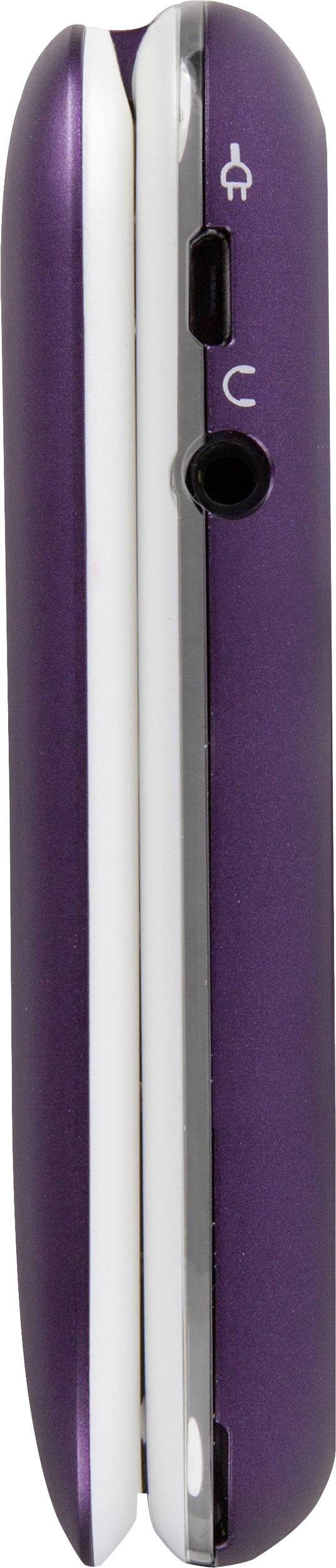 Doro PhoneEasy® 613 Senioren-Klapp-Handy mit Ladestation, SOS Taste Violett, Weiß