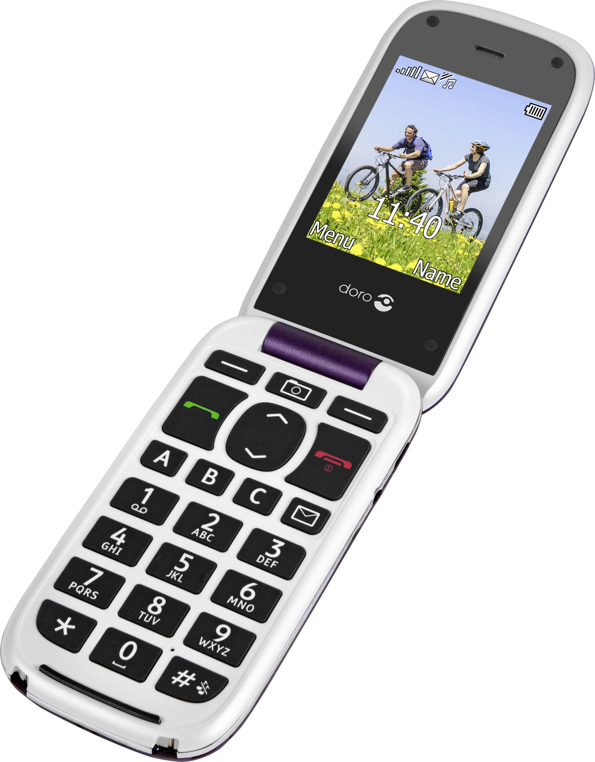 Doro PhoneEasy 613 (aubergine-weiß)