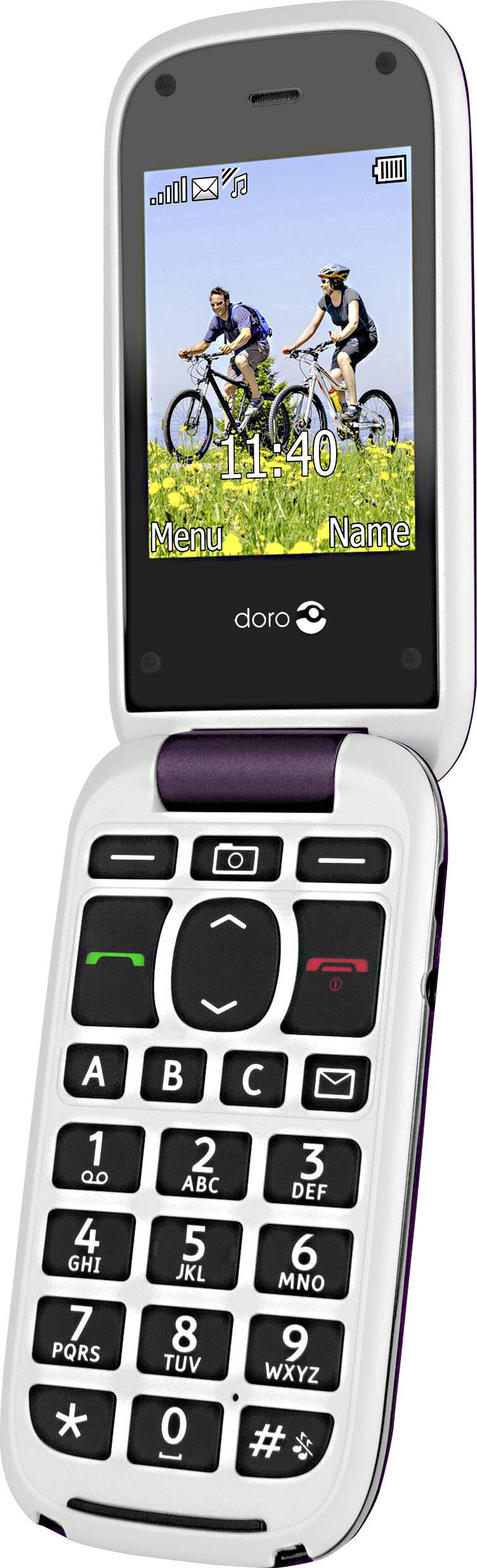 Doro PhoneEasy 613 (aubergine-weiß)