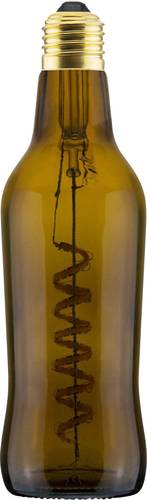LED EEK B (A++ - E) E27 Bierflaschenform 8W = 15W Braun (Ø x L) 60mm x 220mm dimmbar, Filame; Energieeffizienzklasse: B