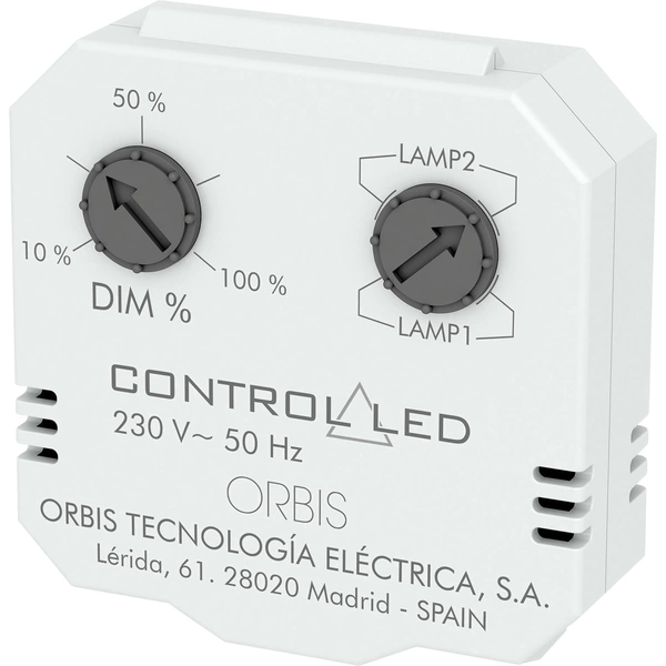 ORBIS Zeitschalttechnik OB200010 Unterputz Dimmer Geeignet für Leuchtmittel: Glühlampe, Energiesparlampe, Halogenlampe, LED-Lampe ORBIS Zeitschalttechnik OB200010 Unterputz Dimmer Geeignet für Leuchtmittel: Glühlampe, Energiesparlampe, Halogenlampe, LED-Lampe