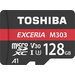 Toshiba M303 Exceria microSDXC-Karte 128 GB Class 10, UHS-I, v30 Video Speed Class, UHS-Class 3 ink