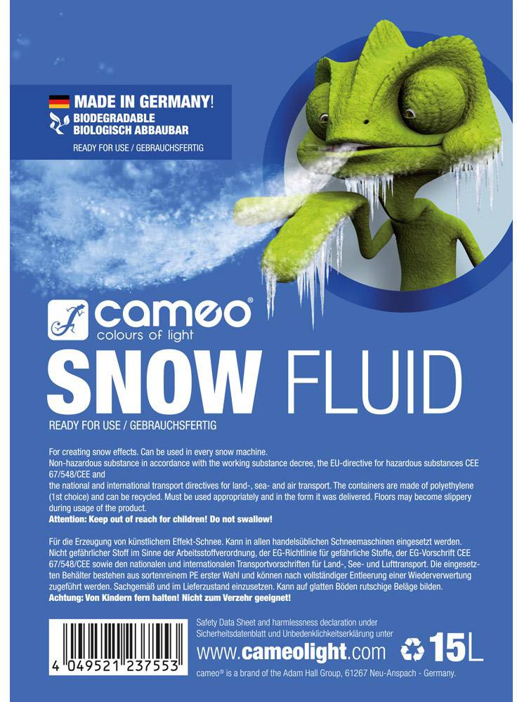 Cameo Snow Fluid Schneefluid 15l
