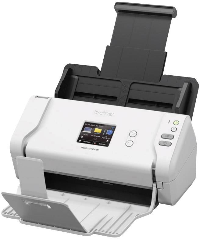 Brother ADS-2700W Duplex-Dokumentenscanner A4 600 x 600 dpi 35 Seiten/min, 70 Bilder/min USB, USB-A (Host), LAN (10/100 MBit/s), WLAN 802.11 b/g/n