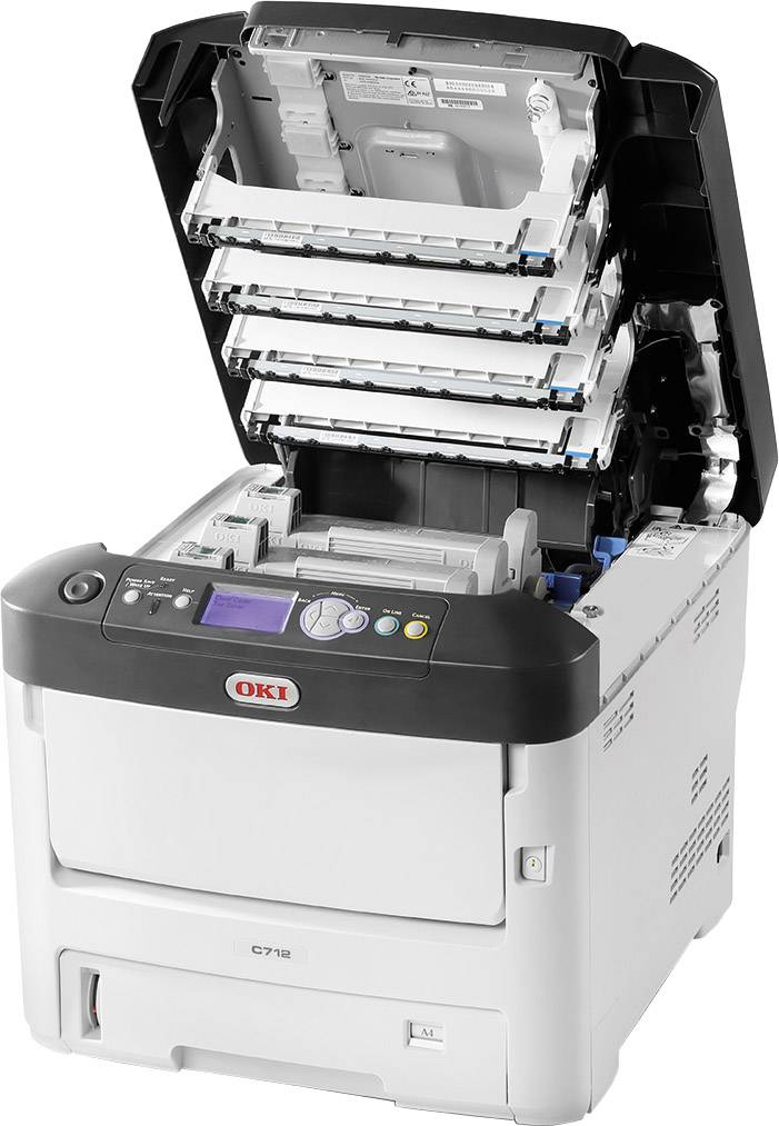 OKI C712n Farblaser Drucker A4 36 S./min 34 S./min 1200 x 600 dpi LAN