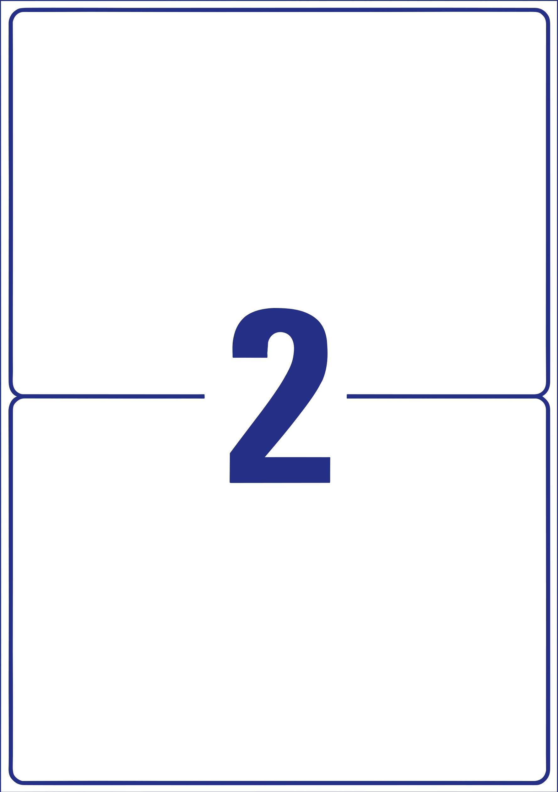 Avery-Zweckform L7996-25 Adress-Etiketten 199.6 x 143.5 mm Polyester-Folie Weiß 50 St. Permanent haftend Laserdrucker, Farblaserdrucker