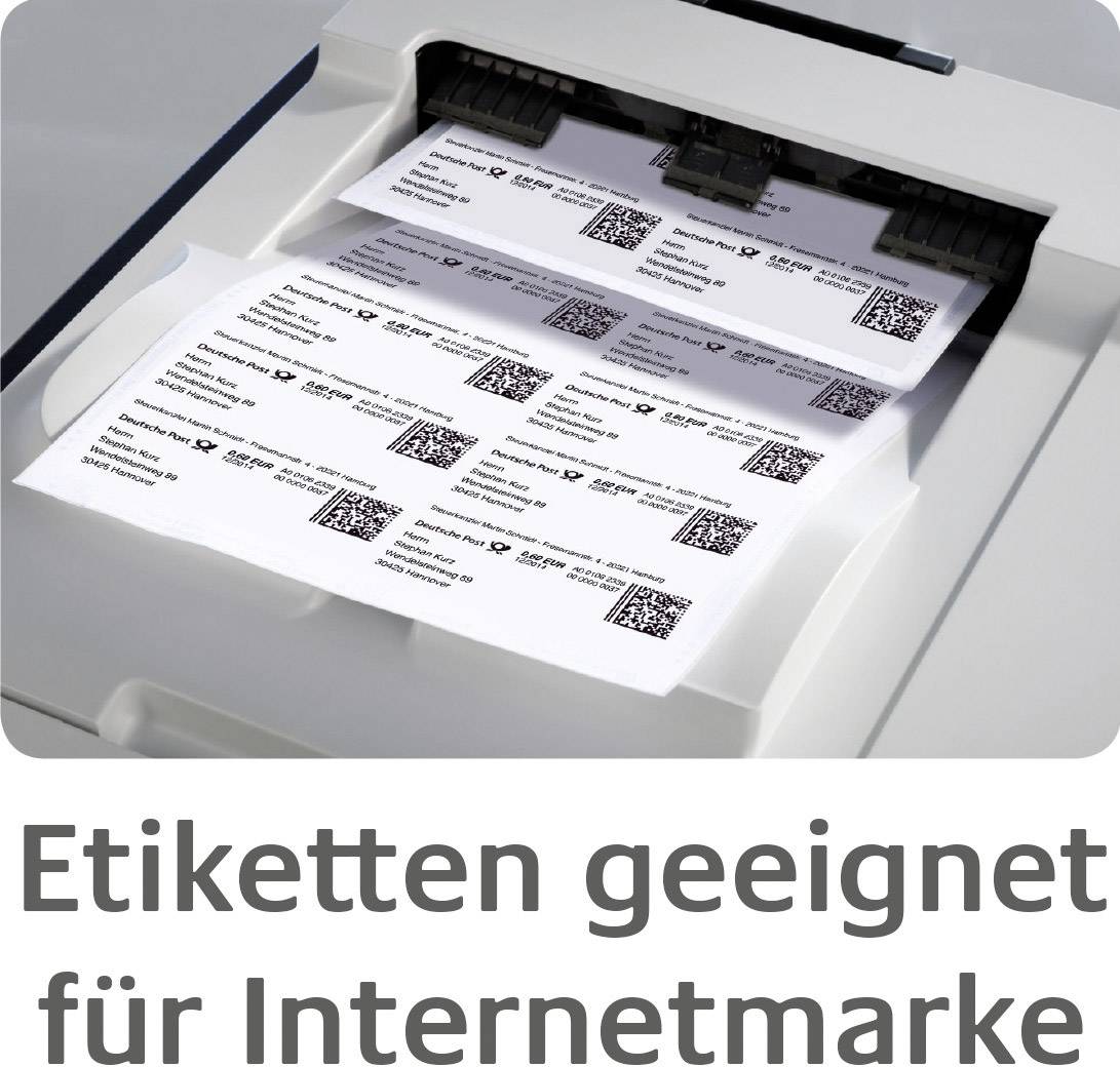 Avery-Zweckform L7994-25 Adress-Etiketten 99.1 x 139 mm Polyester-Folie Weiß 100 St. Permanent haftend Laserdrucker, Farblaserdrucker