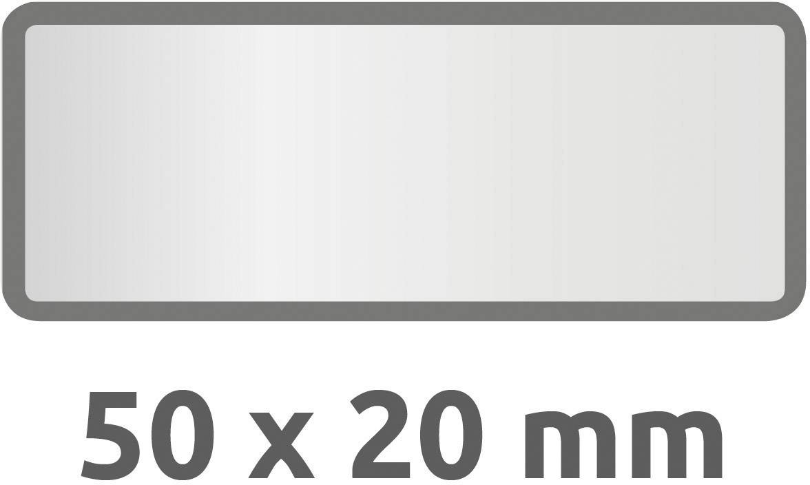 Avery-Zweckform 6922 Etiketten 50 x 20 mm Aluminium-Folie Silber, Schwarz 50 St. Permanent Inventar-Etiketten