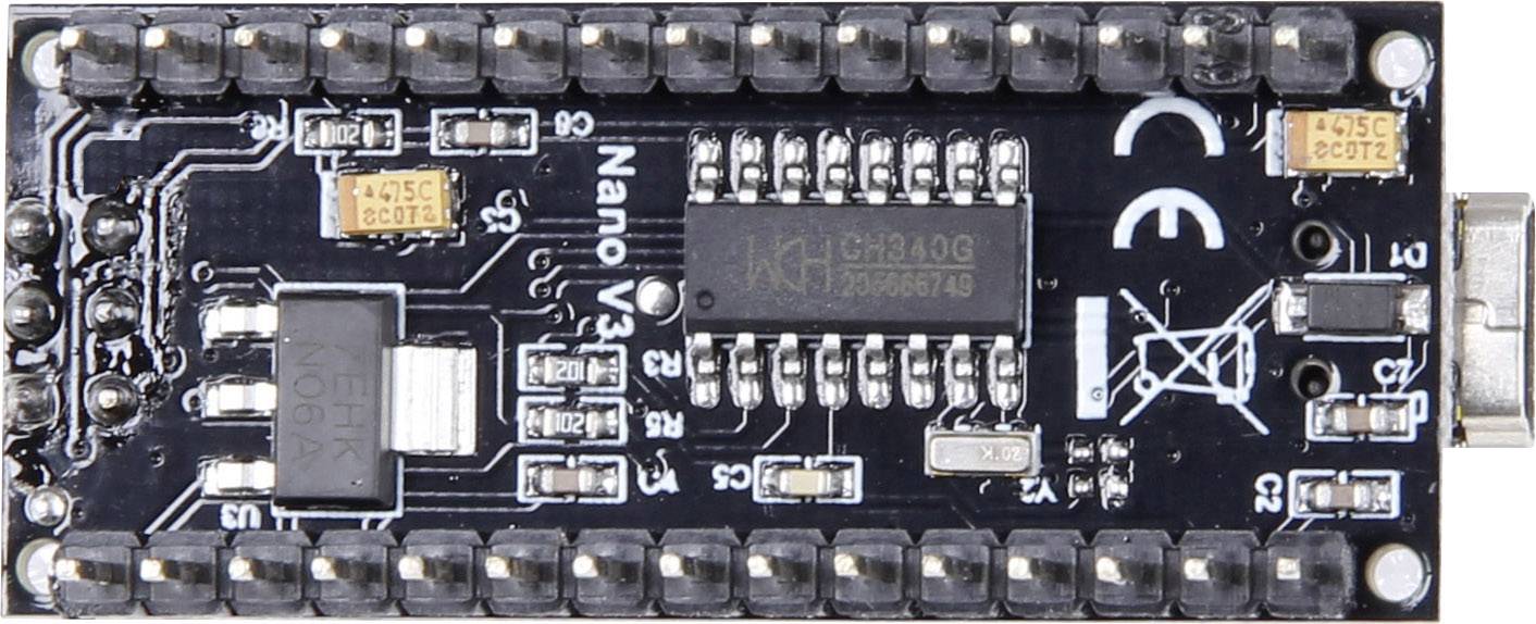 Joy-it Nano V3 (Arduino Nano Compatible) Board ATMega328 Passend für (Arduino Boards): Arduino
