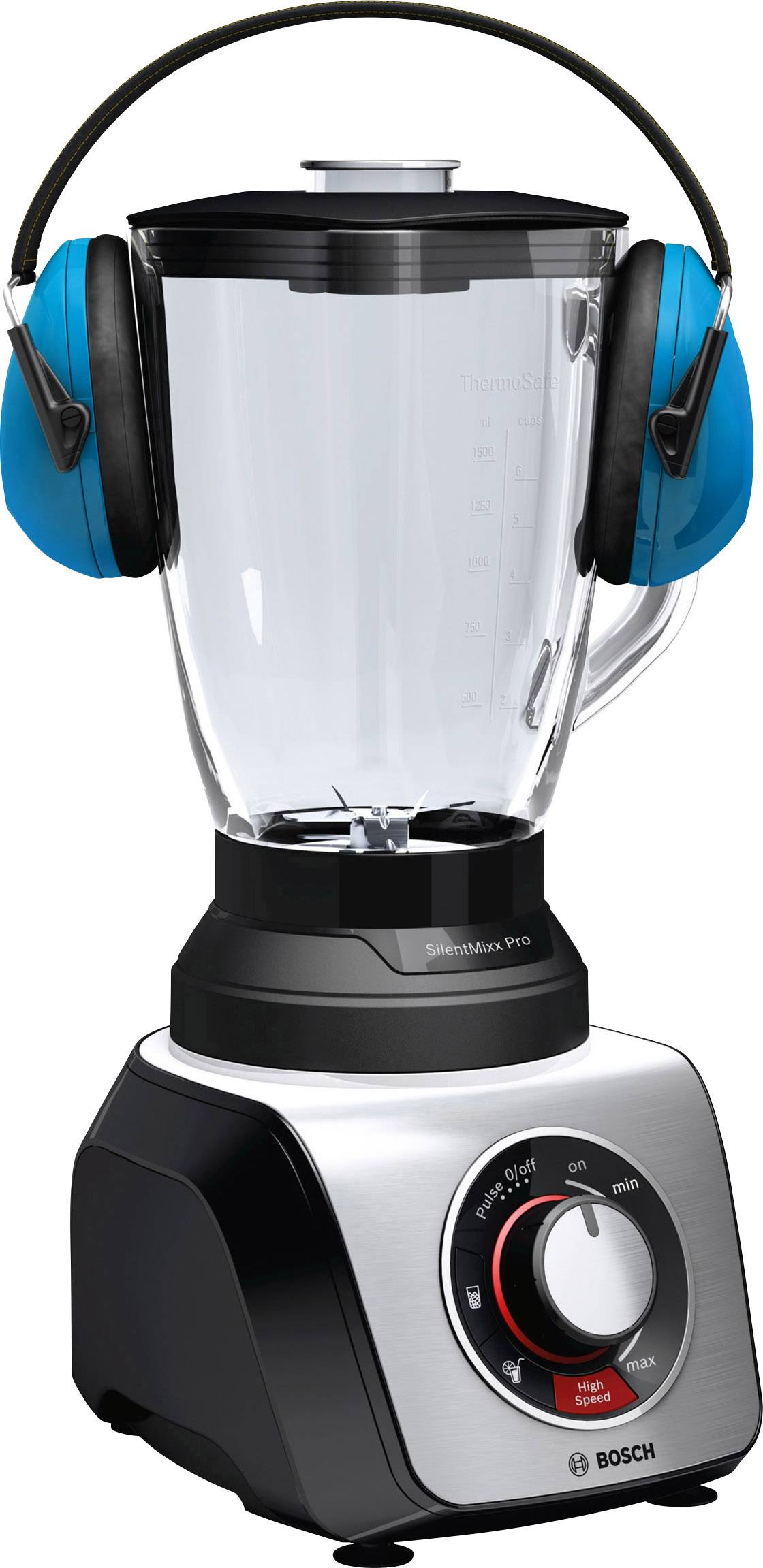 Bosch Haushalt MMB66G5MDE Standmixer 900 W Schwarz, Silber