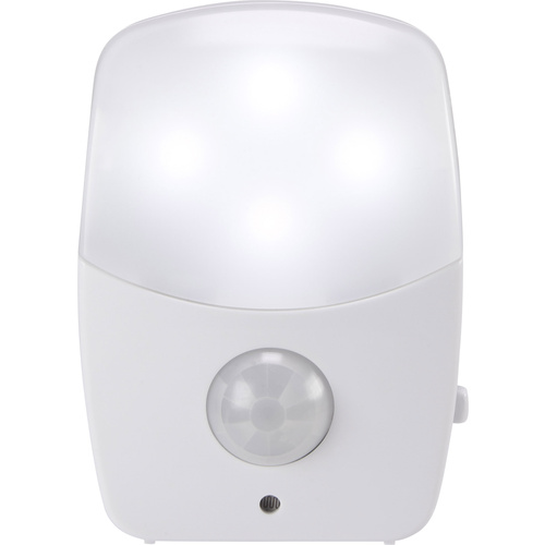 Basetech BT-NL50PB BT-1678281 Nachtlicht mit Bewegungsmelder Rechteckig LED Kalt-Weiß Weiß