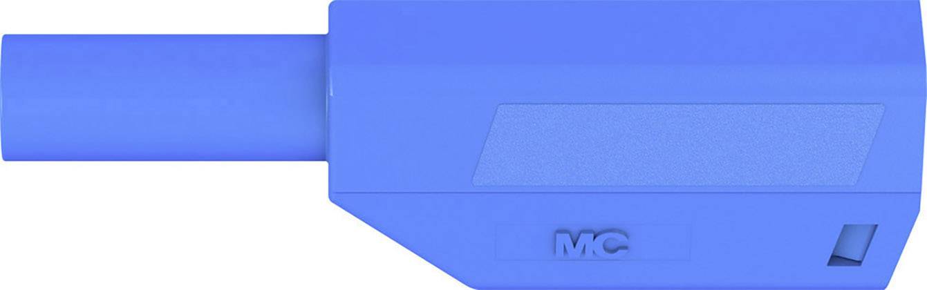 Stäubli SLS425-SE/M Sicherheits-Lamellenstecker Stecker, gerade Stift-Ø: 4mm Blau 1St.