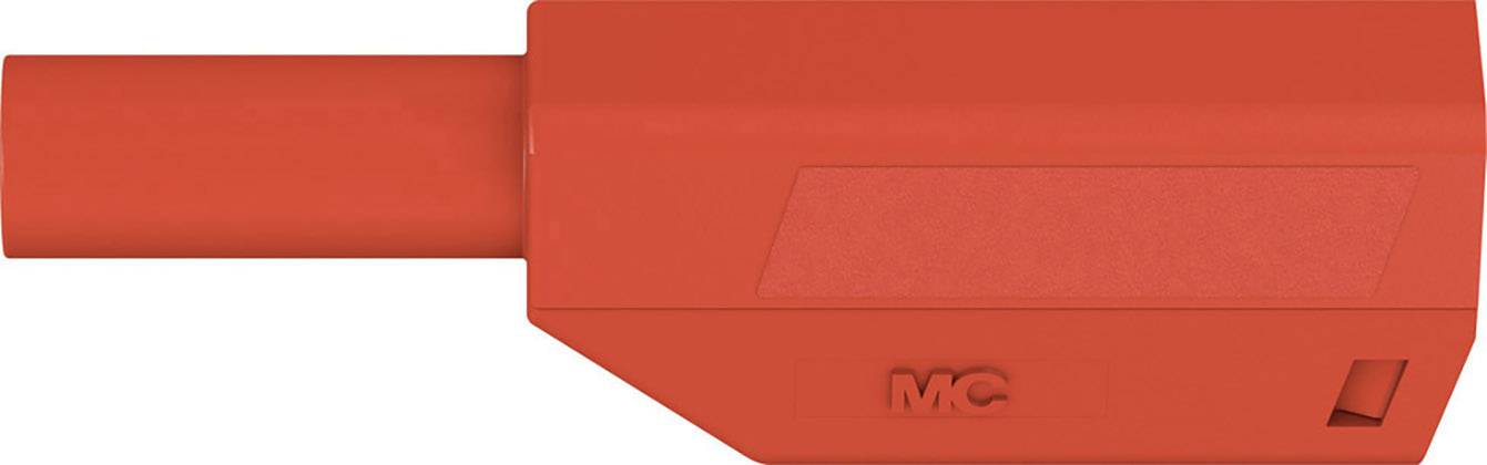 Stäubli SLS425-SE/M Sicherheits-Lamellenstecker Stecker, gerade Stift-Ø: 4mm Rot 1St.