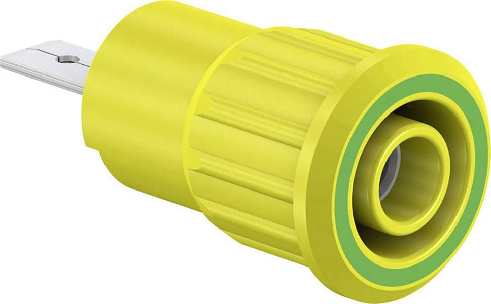 Stäubli SEB4-F/A Sicherheits-Laborbuchse Buchse, Einbau Grün, Gelb