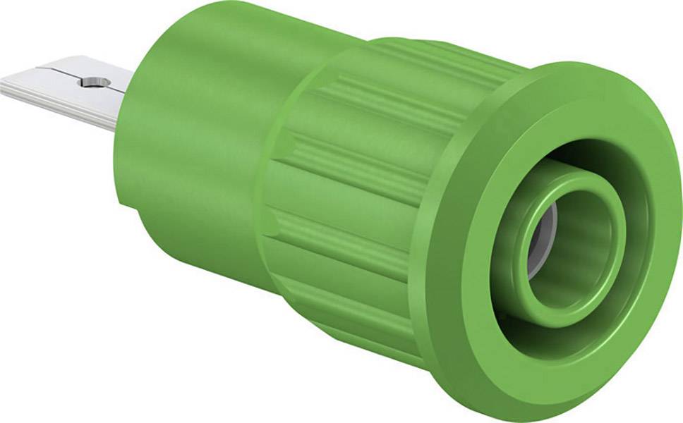 Stäubli SEB4-F/A Sicherheits-Laborbuchse Buchse, Einbau Grün