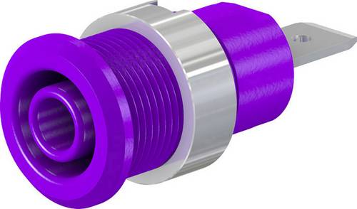 Stäubli SLB4-F6,3/N-X Sicherheits-Laborbuchse Buchse, Einbau Violett