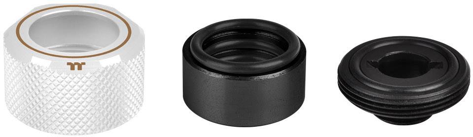 Thermaltake Pacific C-PRO G1/4 PETG Tube 16mm OD Compression - White Wasserkühlung-Fitting