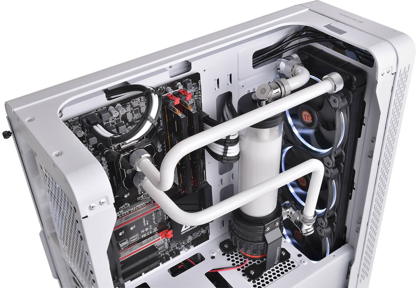 Thermaltake Pacific C-PRO G1/4 PETG Tube 16mm OD Compression - Chrome Wasserkühlung-Fitting