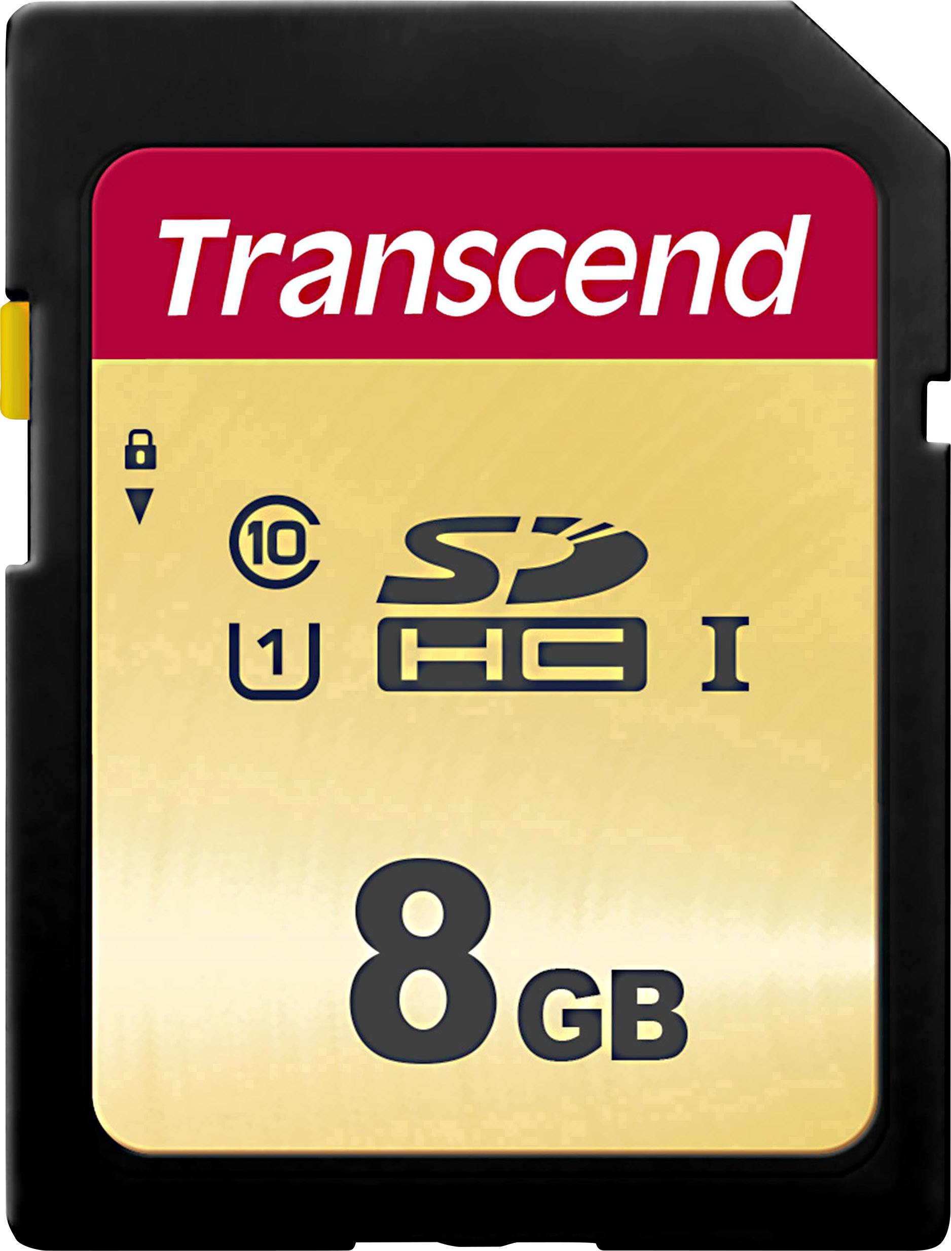 Transcend Premium 500S SDHC-Karte 8 GB Class 10, UHS-I, UHS-Class 1