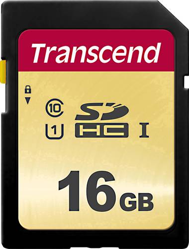 Transcend Premium 500S SDHC-Karte 16 GB Class 10, UHS-I, UHS-Class 1