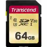 Transcend Premium 500S SDXC-Karte 64GB Class 10, UHS-I, UHS-Class 3, v30 Video Speed Class Transcend Premium 500S SDXC-Karte 64GB Class 10, UHS-I, UHS-Class 3, v30 Video Speed Class